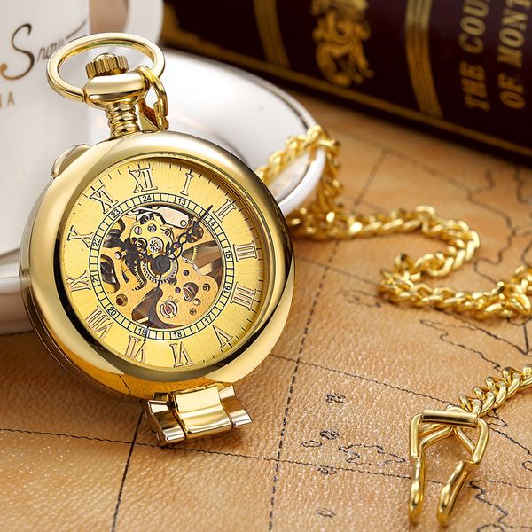 new roman numerals gold skeleton mechanical pocket watch men antique necklace pocket & fob watches chain male clock, Slivery;golden
new roman numerals gold skeleton mechanical pocket watch men antique necklace pocket & fob watches chain male clock, Slivery;golden
