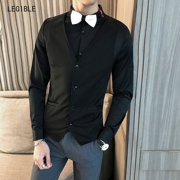 четкий качества slim fit с длинным рукавом платье рубашки мужчины твердые вскользь mens поддельные две пьесы социальные рубашки, White;black
четкий качества slim fit с длинным рукавом платье рубашки мужчины твердые вскользь mens поддельные две пьесы социальные рубашки, White;black