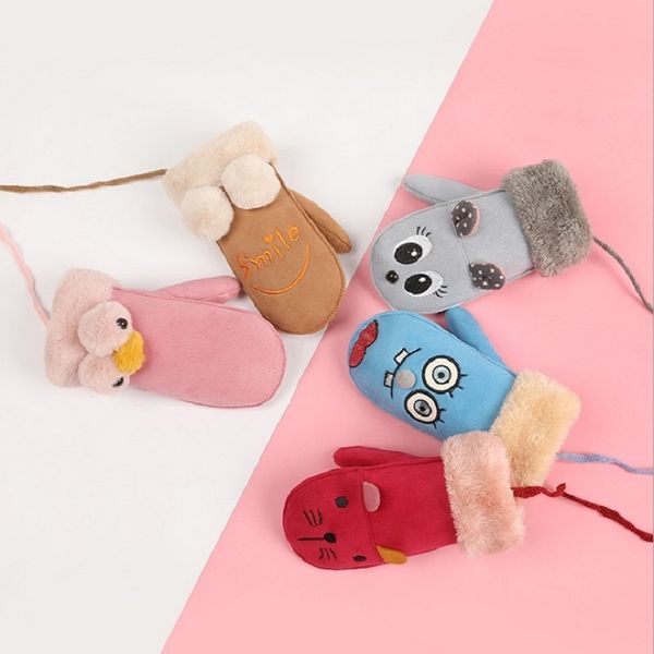 children mittens winter gloves suede thickening warmth cashmere cartoon child gloves, Blue;gray
children mittens winter gloves suede thickening warmth cashmere cartoon child gloves, Blue;gray