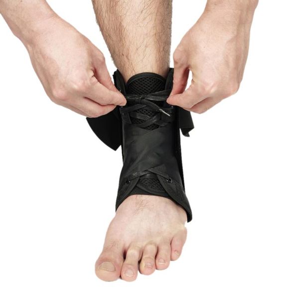ankle braces bandage straps sports safety adjustable ankle protectors supports guard foot orthosis stabilizer, Blue;black 
ankle braces bandage straps sports safety adjustable ankle protectors supports guard foot orthosis stabilizer, Blue;black