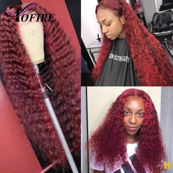 99j red 13x6 lace front wigs deep wave for black women human brazilian remy hair 150 density pre plucked with baby hair, Black;brown
99j red 13x6 lace front wigs deep wave for black women human brazilian remy hair 150 density pre plucked with baby hair, Black;brown