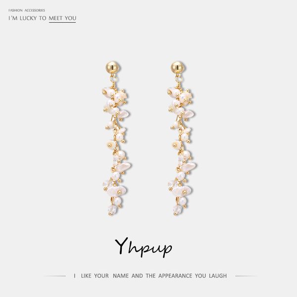 yhpup trendy copper long chain dangle earrings natural pearls exquisite earring bijoux 16 k for women party dropshipping jewelry, Golden
yhpup trendy copper long chain dangle earrings natural pearls exquisite earring bijoux 16 k for women party dropshipping jewelry, Golden