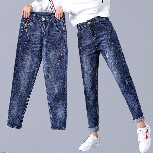 plus size casual jeans women new autumn fashion korean style high waist boyfriend jeans female denim pencil pants p117, Blue
plus size casual jeans women new autumn fashion korean style high waist boyfriend jeans female denim pencil pants p117, Blue