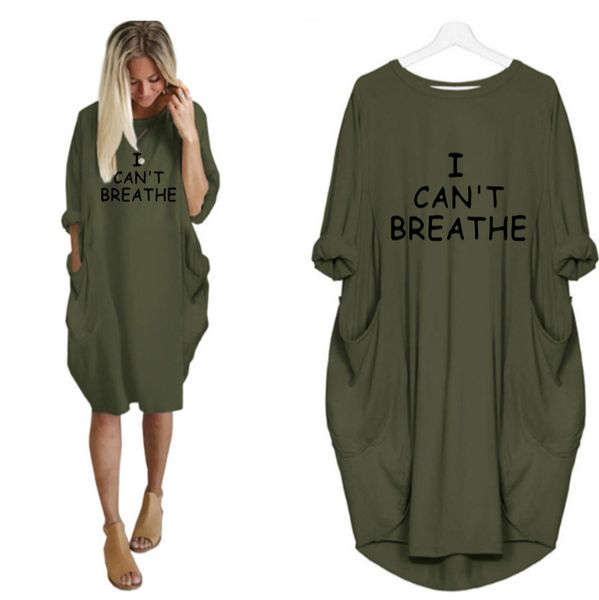 i can't breathe women letter printed dresses fashion casual ladies dresses trendy dress loose long sleeve apparel summer new style
i can't breathe women letter printed dresses fashion casual ladies dresses trendy dress loose long sleeve apparel summer new style