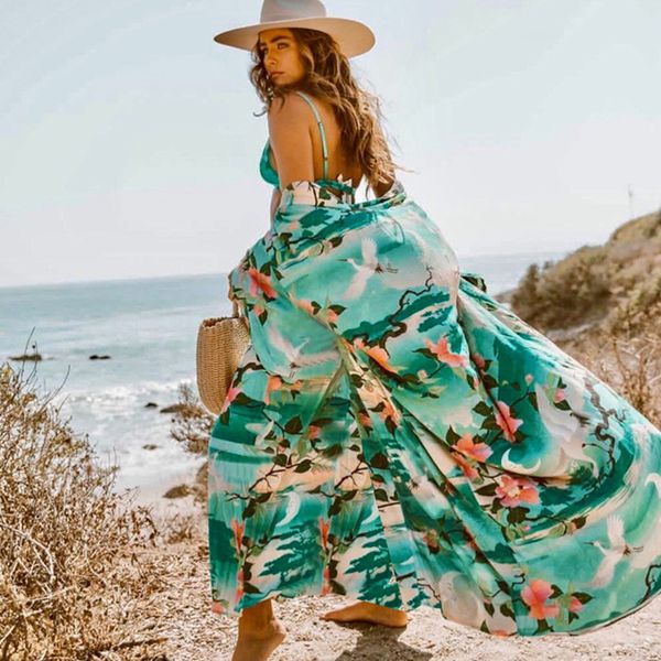 chinese style 2019 green bohemian printed bikini wrap cover-ups kimono cardigan cotton tunic beach dress swimwear cover up, Blue;gray
chinese style 2019 green bohemian printed bikini wrap cover-ups kimono cardigan cotton tunic beach dress swimwear cover up, Blue;gray