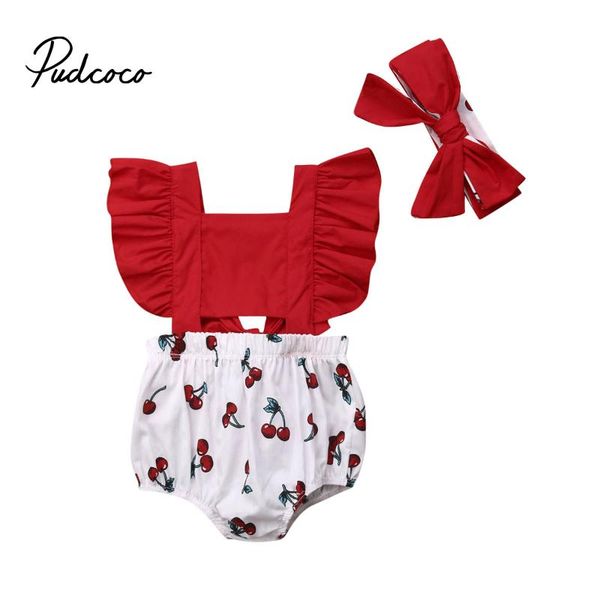pudcoco 2020 summer toddler baby girl clothes sets ruffle cherry print bodysuits headband sunsuit 2pcs outfits cotton clothing, Blue
pudcoco 2020 summer toddler baby girl clothes sets ruffle cherry print bodysuits headband sunsuit 2pcs outfits cotton clothing, Blue