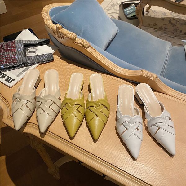 med female shoes mules for women 2020 pointed toe ladies' slippers new slides fabric pu hoof heels basic fretwork rubber, Black
med female shoes mules for women 2020 pointed toe ladies' slippers new slides fabric pu hoof heels basic fretwork rubber, Black