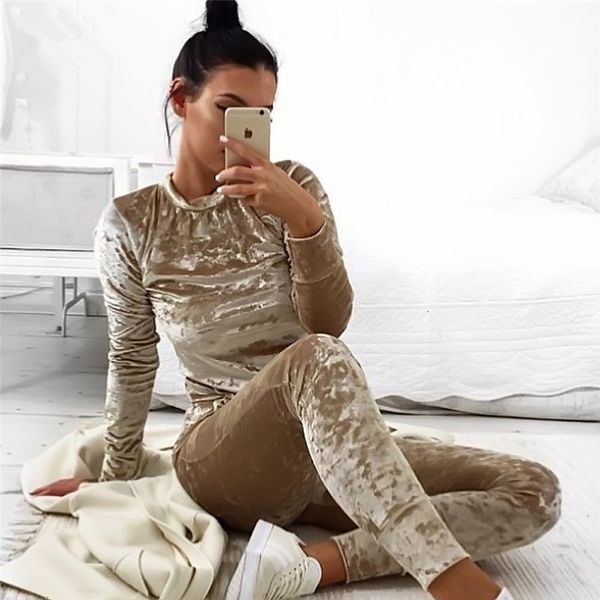 brand cosyee womens fashion shining velvet 2 pieces tracksuit set slim pants long sleeve o neck pullover sweatshirt hoodie, White
brand cosyee womens fashion shining velvet 2 pieces tracksuit set slim pants long sleeve o neck pullover sweatshirt hoodie, White