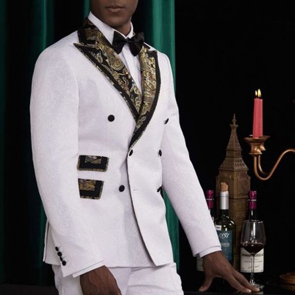 new arrival double breasted white floral suits mens wedding man tuxedos grooms fashion 3 piece costume slim fit design clothes, White;black
new arrival double breasted white floral suits mens wedding man tuxedos grooms fashion 3 piece costume slim fit design clothes, White;black