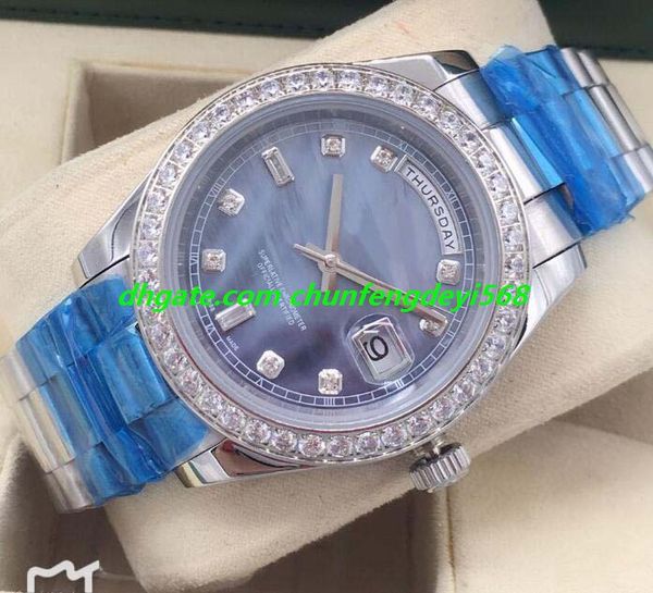 luxury watch ii 41mm platinum factory ice blue diamond dial 218206 steel bracelet automatic fashion men's watches wristwatch, Slivery;brown
luxury watch ii 41mm platinum factory ice blue diamond dial 218206 steel bracelet automatic fashion men's watches wristwatch, Slivery;brown