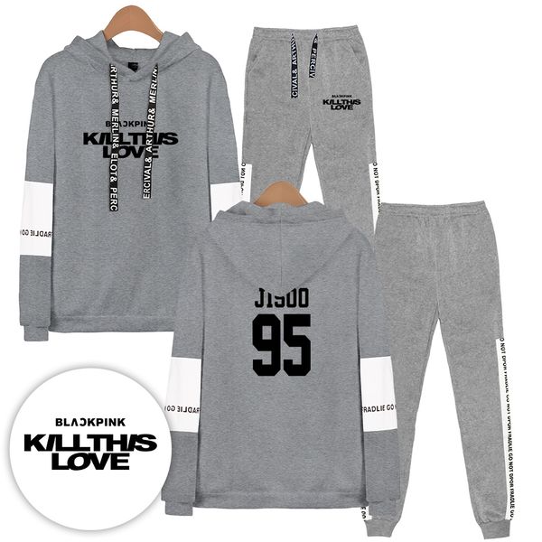 vagrovsy blackpink killthislove kpop latest sweatshirt two piece set women men fleece pullover sweatshirt+sweatpants suit, Black
vagrovsy blackpink killthislove kpop latest sweatshirt two piece set women men fleece pullover sweatshirt+sweatpants suit, Black