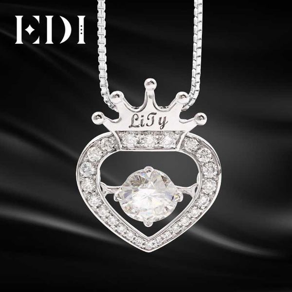edi beating heart pendant necklace real 18k 0.9ctw moissanites heart and royal crown halo pendant women anniversary jewelry gift, Silver
edi beating heart pendant necklace real 18k 0.9ctw moissanites heart and royal crown halo pendant women anniversary jewelry gift, Silver