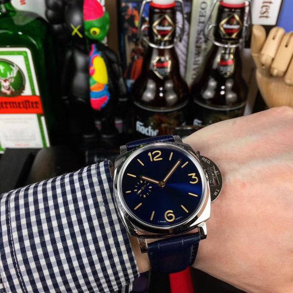 men watches automatic movement 47mm leather band waterproof wristwatches 316l watchcase wristwatches classic watches for men, Slivery;brown
men watches automatic movement 47mm leather band waterproof wristwatches 316l watchcase wristwatches classic watches for men, Slivery;brown