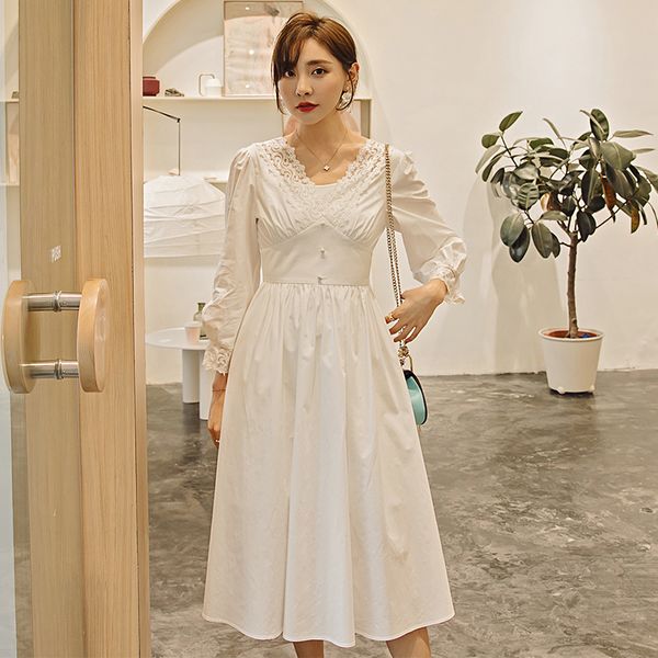 casual dresses yigelila autumn arrivals white dress v-neck with button backless lantern sleeves a-line elegant mid-calf 65274, Black;gray
casual dresses yigelila autumn arrivals white dress v-neck with button backless lantern sleeves a-line elegant mid-calf 65274, Black;gray