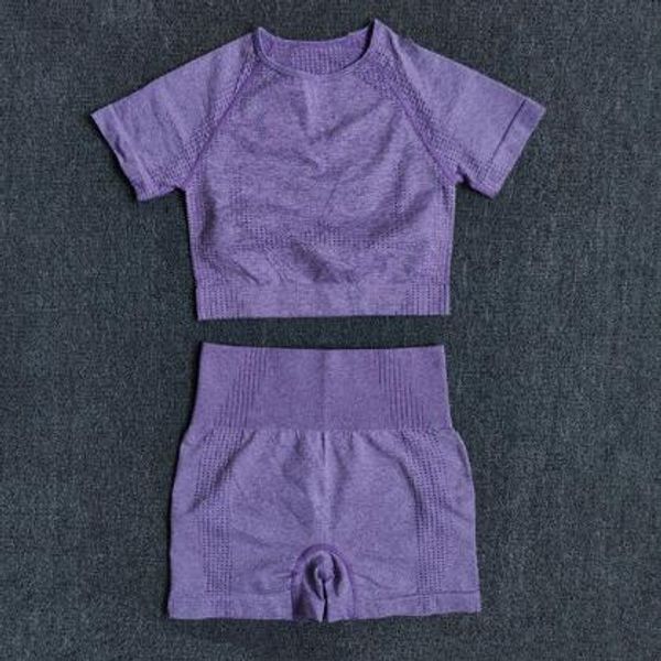 2pcs/set women seamless yoga set gym clothes fitness short sleeve shirt high waist shorts sports suits athletic wear, White;red
2pcs/set women seamless yoga set gym clothes fitness short sleeve shirt high waist shorts sports suits athletic wear, White;red