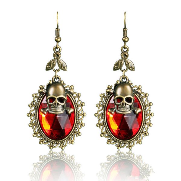 2020 new gothic halloween skull head earrings retro earrings personality popular european and american jewelry wholesale, Silver
2020 new gothic halloween skull head earrings retro earrings personality popular european and american jewelry wholesale, Silver