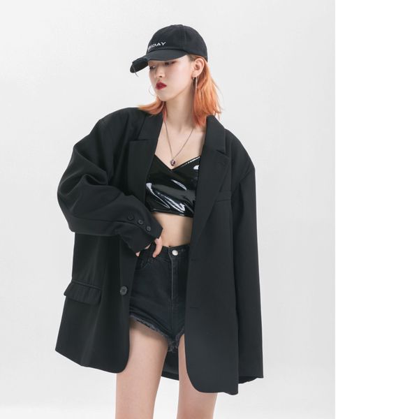2019 autumn new trend korean version of the wild student retro loose handsome young couple business casual suit jacket, White;black
2019 autumn new trend korean version of the wild student retro loose handsome young couple business casual suit jacket, White;black