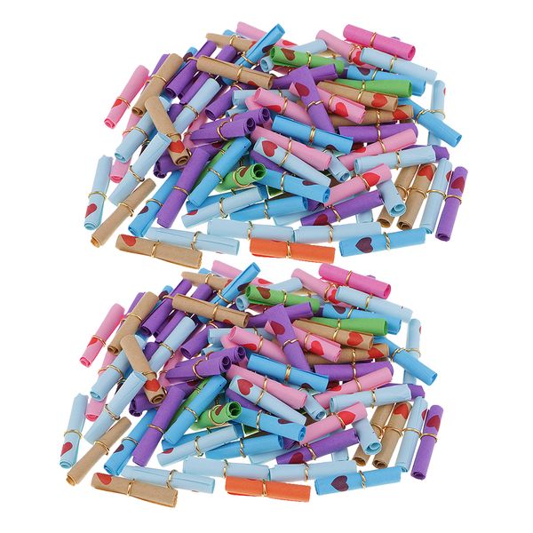 200pcs write-on-it valentine message in a bottle paper roll mini paper scroll 60 x 25 mm
200pcs write-on-it valentine message in a bottle paper roll mini paper scroll 60 x 25 mm