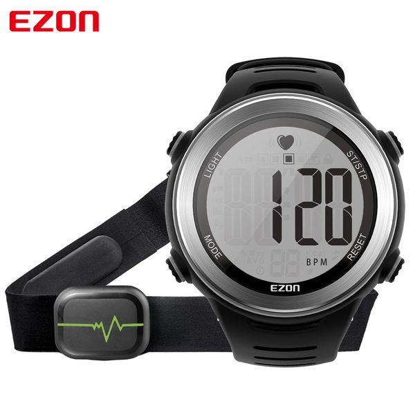 ezon heart rate monitor digital watch waterproof men women outdoor running alarm satch sport watch with chest strap clock, Slivery;brown
ezon heart rate monitor digital watch waterproof men women outdoor running alarm satch sport watch with chest strap clock, Slivery;brown