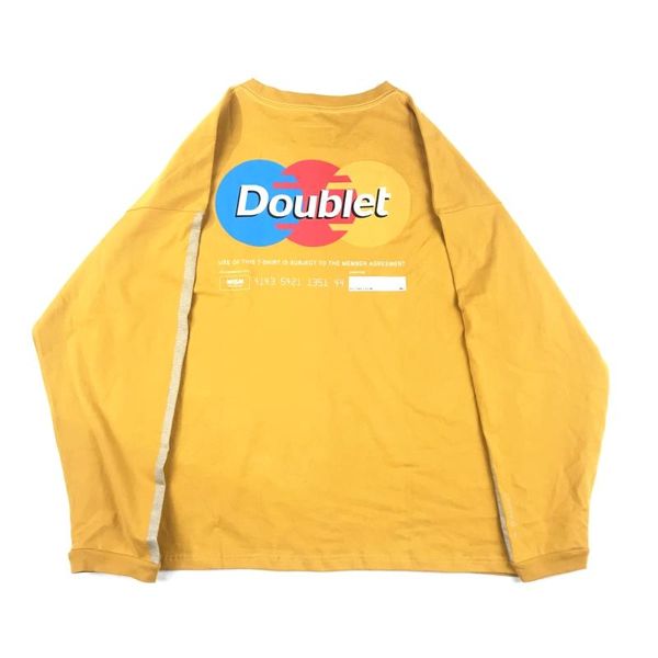 men new doublet autumn tshirts men designer yellow black grey bottoming tee os loose tshirts, White;black
men new doublet autumn tshirts men designer yellow black grey bottoming tee os loose tshirts, White;black