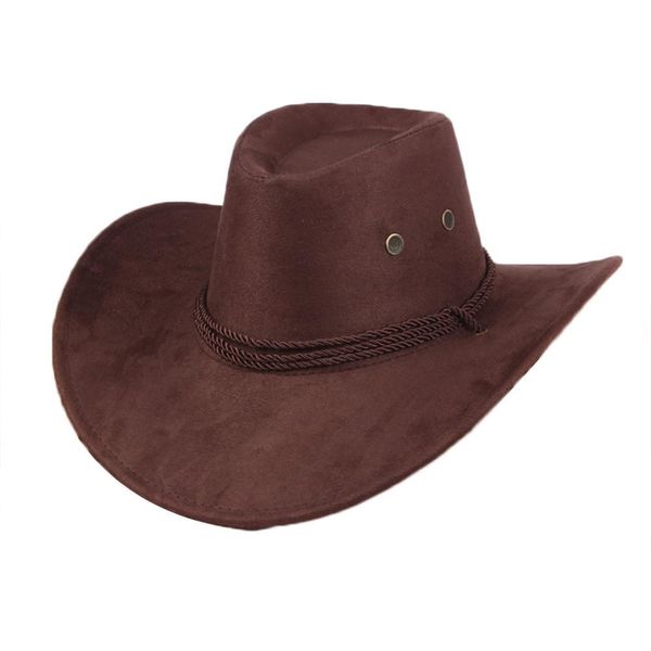 western cowboy hat leather printed faux suede three ropes along the visor men and women outdoor hats can be worn ln all seasons, Blue;gray
western cowboy hat leather printed faux suede three ropes along the visor men and women outdoor hats can be worn ln all seasons, Blue;gray