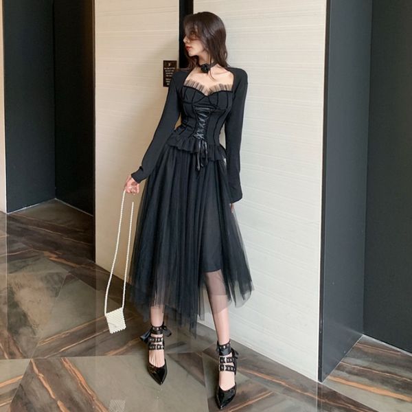 nana fashion womens clothing store slim mesh stitching elastic waist high waist skirt temperament yujie suit, White;black
nana fashion womens clothing store slim mesh stitching elastic waist high waist skirt temperament yujie suit, White;black