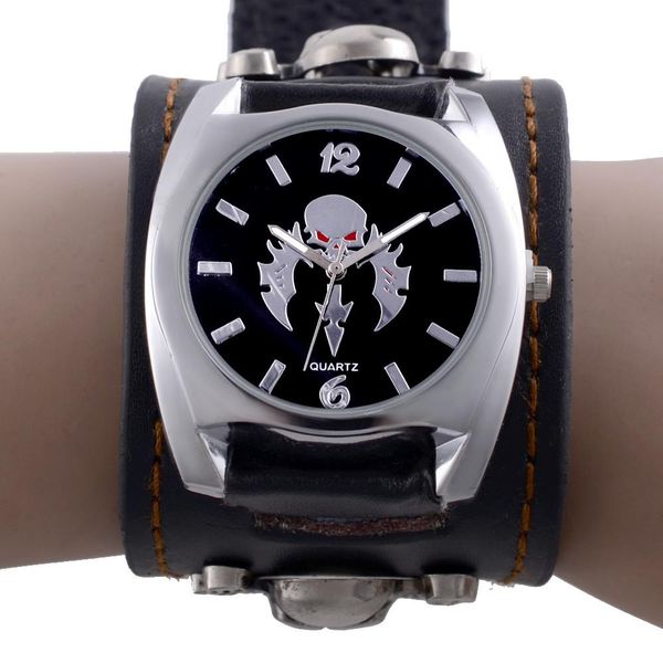 faitheasy new style relogio masculino retro punk rock brown big wide leather bracelet men watch cool fashion gift, Slivery;brown
faitheasy new style relogio masculino retro punk rock brown big wide leather bracelet men watch cool fashion gift, Slivery;brown