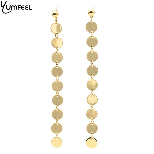 yumfeel brand new women disc long earrings handmade golden disc earrings gift fashion women jewelry party wedding
yumfeel brand new women disc long earrings handmade golden disc earrings gift fashion women jewelry party wedding