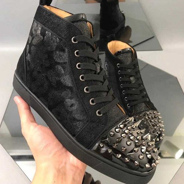 red bottom custom studded spikes flats designer sneakers luxury casual shoes mens womens suede crystal leather sport sneakers dust bag, Black
red bottom custom studded spikes flats designer sneakers luxury casual shoes mens womens suede crystal leather sport sneakers dust bag, Black