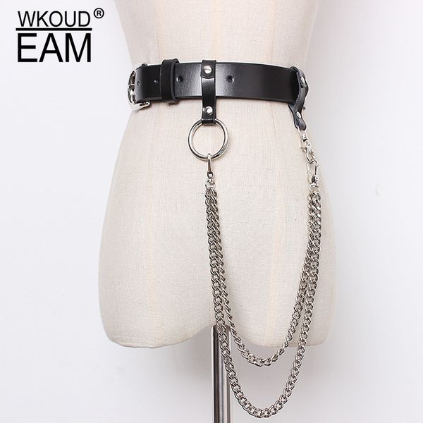 wkoud eam 2020 new spring summer pu leather black chain split joint personality long belt women fashion tide all-match jt47, Black;brown
wkoud eam 2020 new spring summer pu leather black chain split joint personality long belt women fashion tide all-match jt47, Black;brown