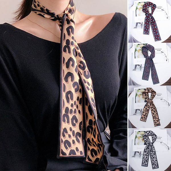 double-faced leopard small scarf women's fashion wristband girl hair band bag scarf multi-functional long ladies faux silk, Blue;gray
double-faced leopard small scarf women's fashion wristband girl hair band bag scarf multi-functional long ladies faux silk, Blue;gray