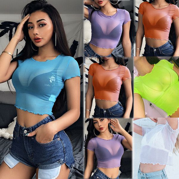 womens sheer slim solid color transparent sport shirt fitness summer short sleeve t shirts, Black;blue
womens sheer slim solid color transparent sport shirt fitness summer short sleeve t shirts, Black;blue