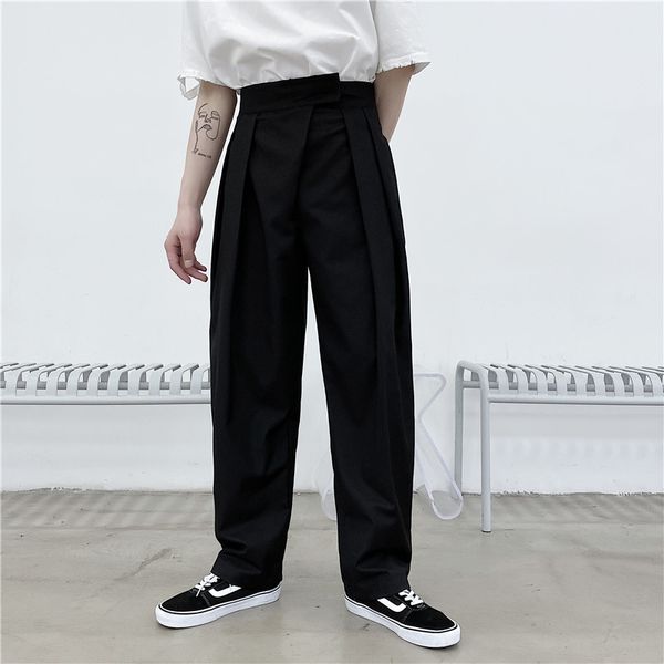 new men high waist casual suit pant male fashion show japan karajuku streetwear loose long trousers harem pants, White;black
new men high waist casual suit pant male fashion show japan karajuku streetwear loose long trousers harem pants, White;black