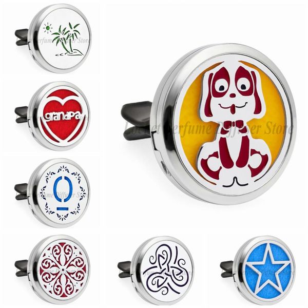 dog grandpa stars flower 30mm car diffuser vent clip locket freshener essential oil perfume locket 10pcs pads gifts, Silver
dog grandpa stars flower 30mm car diffuser vent clip locket freshener essential oil perfume locket 10pcs pads gifts, Silver