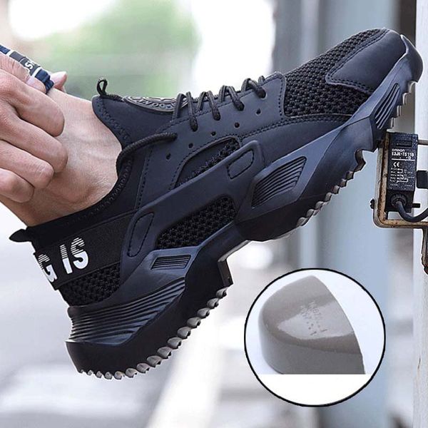 steel toe boots work & safety shoes fashion sneakers ultra-light soft bottom men breathable anti-smashing steel toe work boots, Black
steel toe boots work & safety shoes fashion sneakers ultra-light soft bottom men breathable anti-smashing steel toe work boots, Black
