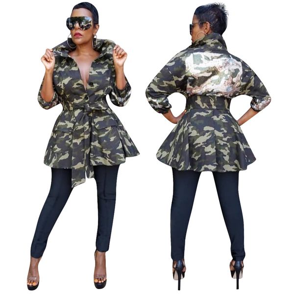 fashion women turn down collar denim camouflage print sequins patchwork buttons casual club party bandage jackets coats, Black;brown
fashion women turn down collar denim camouflage print sequins patchwork buttons casual club party bandage jackets coats, Black;brown