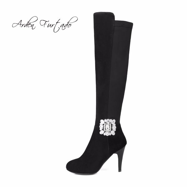 custom boots change the calf leather suede high heels stilettos stretch plush knee high boots rhinestone shoes for woman winter, Black
custom boots change the calf leather suede high heels stilettos stretch plush knee high boots rhinestone shoes for woman winter, Black