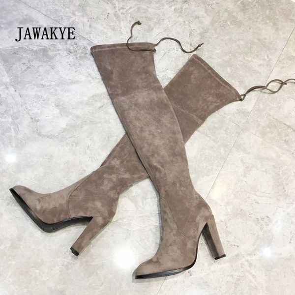 new highland stretch over the knee boots women grey suede chunky high heels shoes woman long thigh high boots for women, Black
new highland stretch over the knee boots women grey suede chunky high heels shoes woman long thigh high boots for women, Black