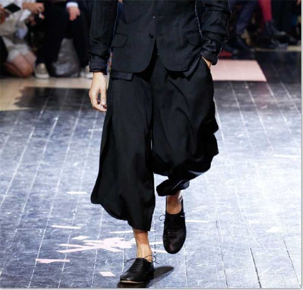 new europe and america loose wild men's casual harem pants hair stylist fashion simple cotton and linen harem pants plus size, Black
new europe and america loose wild men's casual harem pants hair stylist fashion simple cotton and linen harem pants plus size, Black