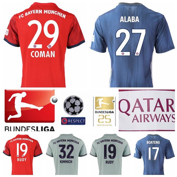 men fc 2018 2019 bundesliga soccer alaba jersey 29 coman 24 tolisso 32 kimmich 19 rudy football shirt kits red custom name number, Black;yellow
men fc 2018 2019 bundesliga soccer alaba jersey 29 coman 24 tolisso 32 kimmich 19 rudy football shirt kits red custom name number, Black;yellow