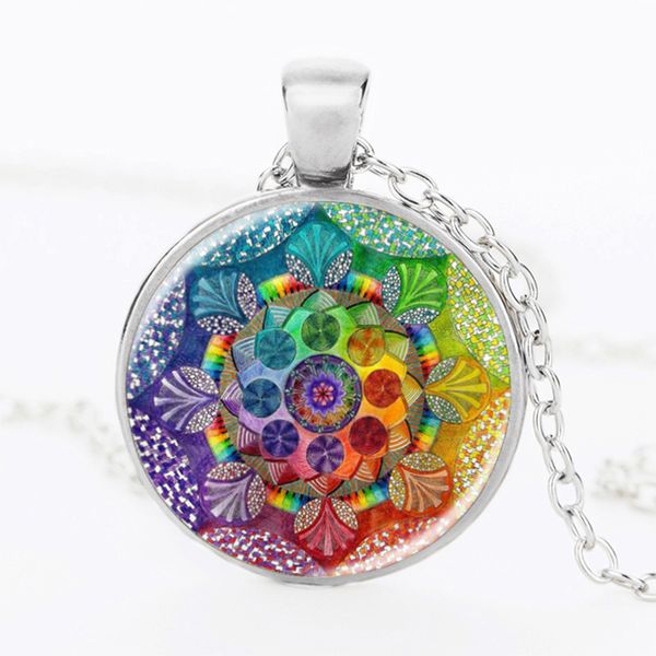 suteyi fashion handmade henna yoga necklace om symbol buddhism mandala pendant art pattern glass necklaces jewelry for women, Silver
suteyi fashion handmade henna yoga necklace om symbol buddhism mandala pendant art pattern glass necklaces jewelry for women, Silver