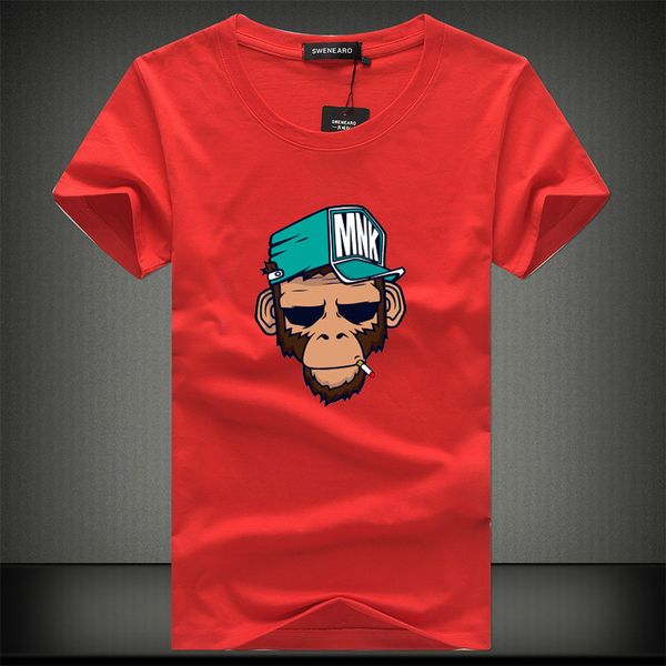 2018 summer cool t-shirts cotton plus size 5xl tees monkey print short sleeve men's t shirts male tshirts camiseta tshirt homme, White;black
2018 summer cool t-shirts cotton plus size 5xl tees monkey print short sleeve men's t shirts male tshirts camiseta tshirt homme, White;black