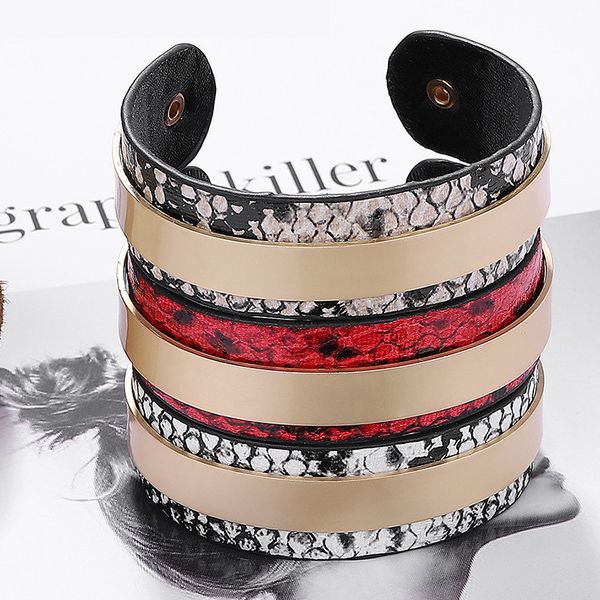 dvacaman vintage designs round snake skin leather bangles women 2019 fashion gold metal bangle&bracelets party gifts accessoroes, Black
dvacaman vintage designs round snake skin leather bangles women 2019 fashion gold metal bangle&bracelets party gifts accessoroes, Black