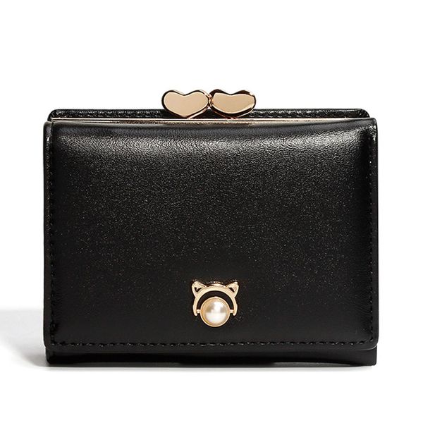 practical pearl small short metal multi purpose wallet women gift pu leather fashion card holder coin purse slim, Red;black
practical pearl small short metal multi purpose wallet women gift pu leather fashion card holder coin purse slim, Red;black