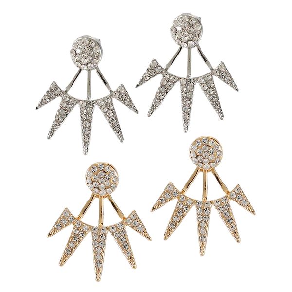 2pair gothic punk 5 horns jacket earrings crystal ear studs wedding club jewelry, Golden
2pair gothic punk 5 horns jacket earrings crystal ear studs wedding club jewelry, Golden