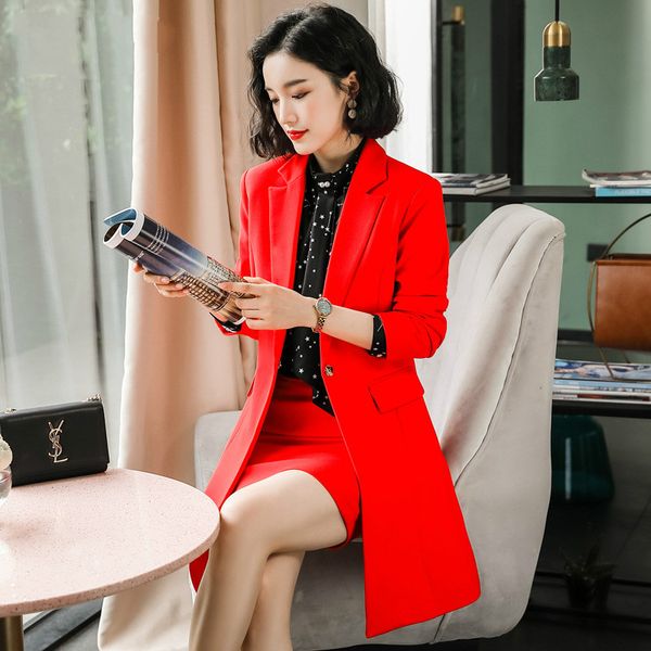new women's long suit blazer & skirt two-piece sets women skirt suit women business overalls sets office lady ol, White;black
new women's long suit blazer & skirt two-piece sets women skirt suit women business overalls sets office lady ol, White;black
