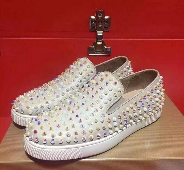 гламурные шипы кроссовки скейтборд slip on leisure red bottom женщины мужчины повседневная ходьба роскошный дизайнер бизнес-вечеринка платье, Black
гламурные шипы кроссовки скейтборд slip on leisure red bottom женщины мужчины повседневная ходьба роскошный дизайнер бизнес-вечеринка платье, Black