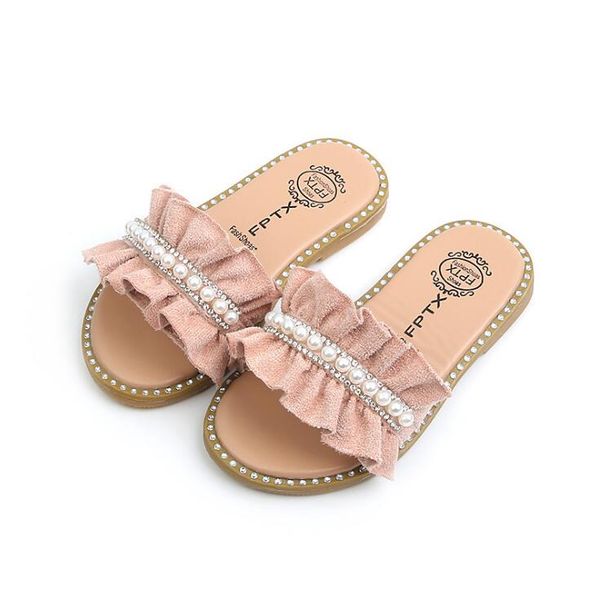 new summer 2020 girls sandals fashion pearl ruffles slides shoes anti-slip baby sandals toddler size 21-30, Black;red
new summer 2020 girls sandals fashion pearl ruffles slides shoes anti-slip baby sandals toddler size 21-30, Black;red