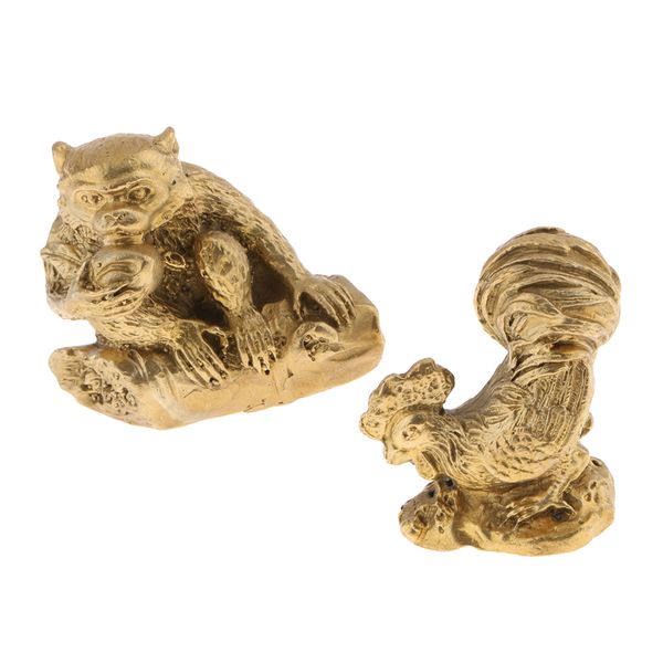 2pcs brass фортуна китайский зодиак животные обезьяна петух коллекционные статуэтки статуэтки для дома и офиса украшения творческие подарки
2pcs brass фортуна китайский зодиак животные обезьяна петух коллекционные статуэтки статуэтки для дома и офиса украшения творческие подарки