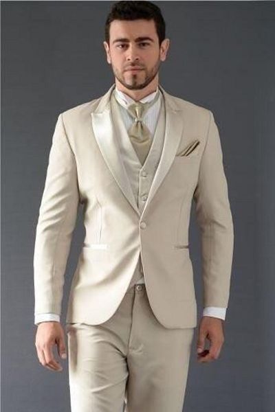 fashion beige groom tuxedos peak lapel slim fit men wedding tuxedos men jacket blazer excellent 3 piece suit(jacket+pants+tie+vest) 1222, Black;gray
fashion beige groom tuxedos peak lapel slim fit men wedding tuxedos men jacket blazer excellent 3 piece suit(jacket+pants+tie+vest) 1222, Black;gray
